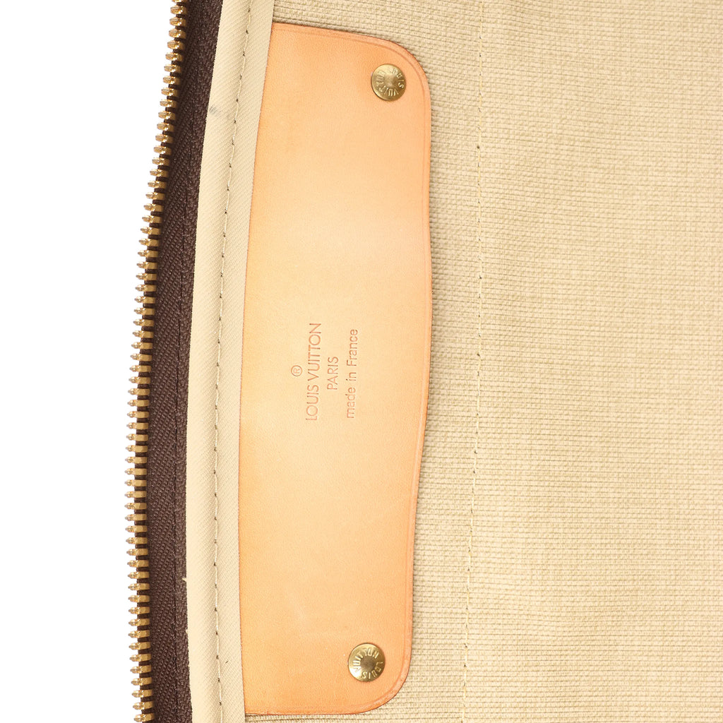 Louis Vuitton Alize Monogram Canvas 2 Poches Travel Bag in Brown M41391