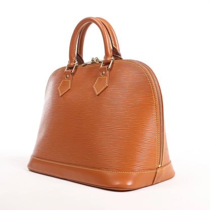 Louis Vuitton Alma PM Epi Leather Handbag in Brown
