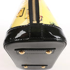Louis Vuitton Alma BB Vernis Nicolas Squiere Handbag in Yellow x Black M50419