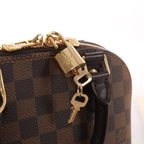 Louis Vuitton Alma BB Damier Ebene 2Way Handbag in Brown