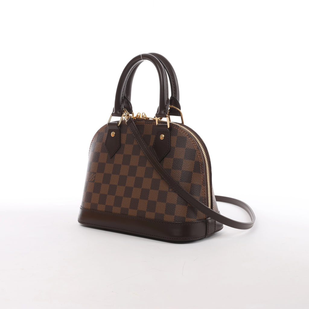 Louis Vuitton Alma BB Damier Ebene 2Way Handbag in Brown