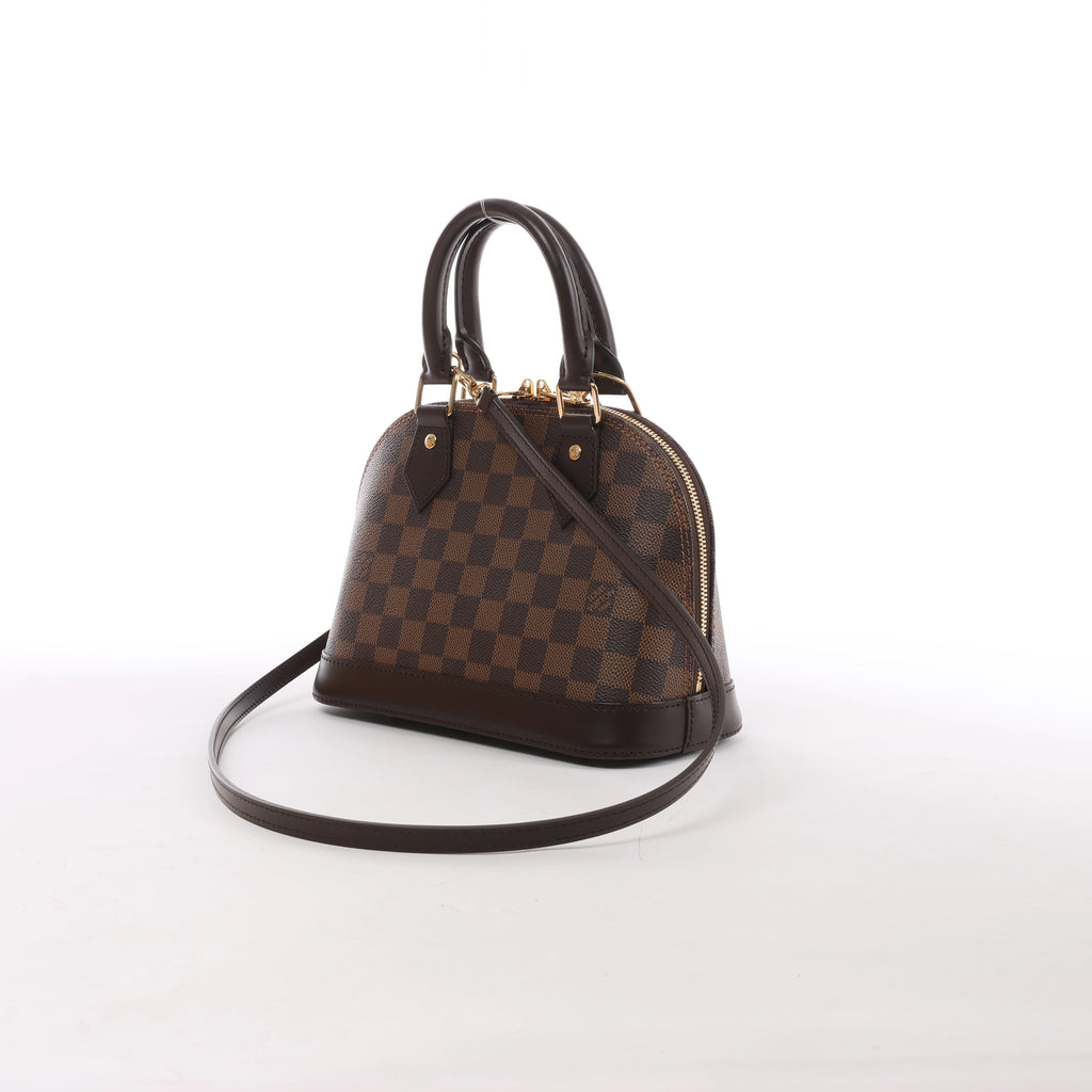 Louis Vuitton Alma BB Damier Ebene 2Way Handbag in Brown