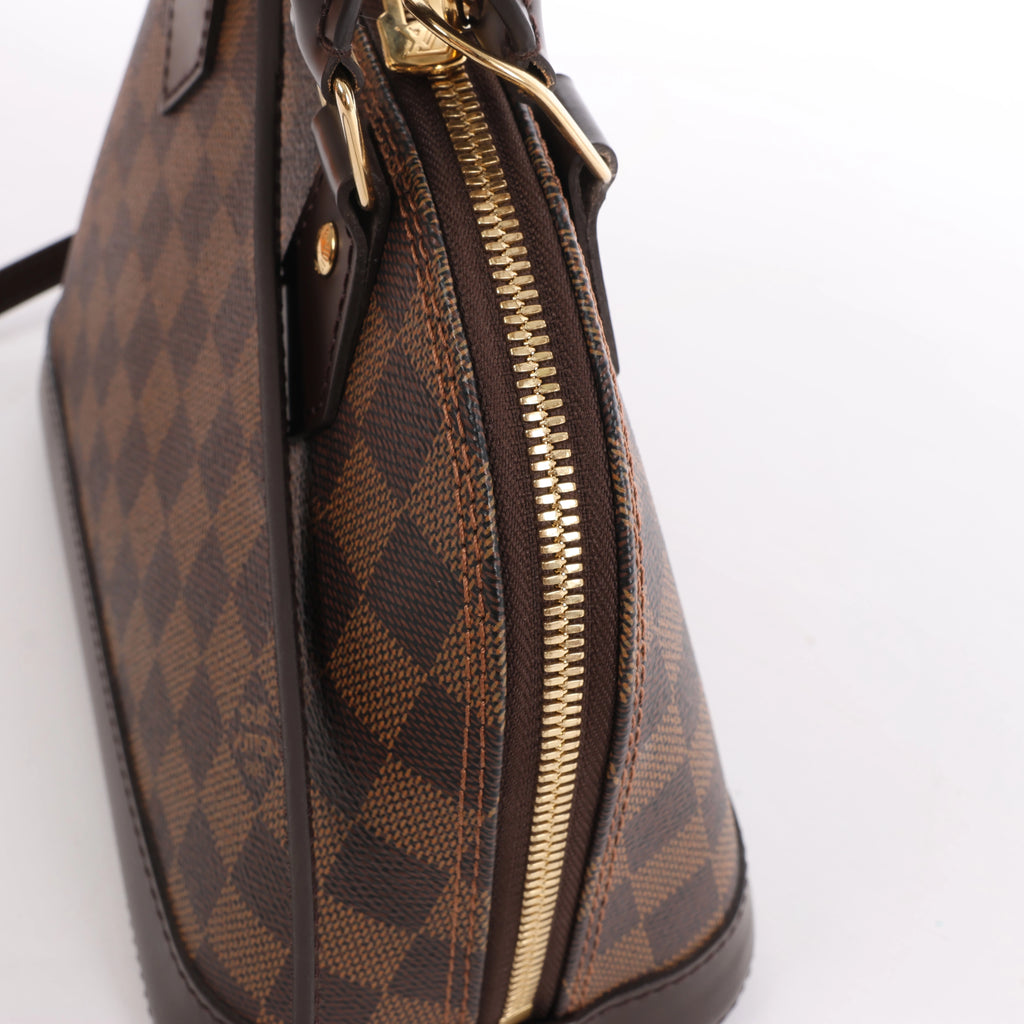 Louis Vuitton Alma BB Damier Ebene 2Way Handbag in Brown