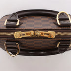 Louis Vuitton Alma BB Damier Ebene 2Way Handbag in Brown
