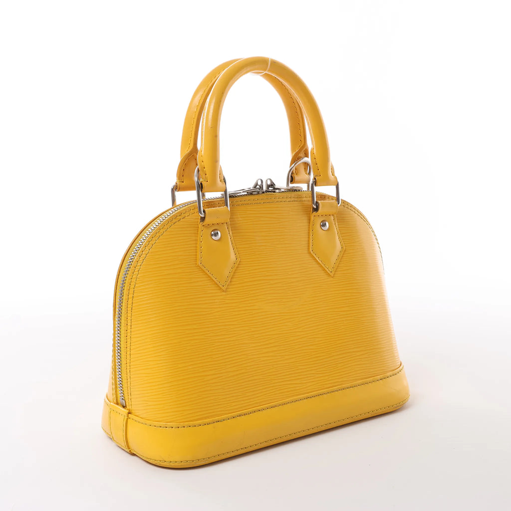 Louis Vuitton Alma BB Epi Leather 2Way Handbag in Yellow M40866