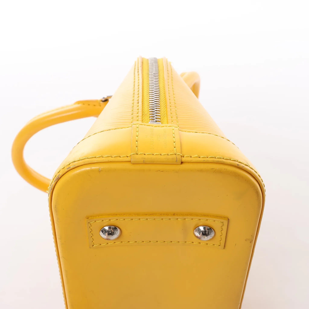 Louis Vuitton Alma BB Epi Leather 2Way Handbag in Yellow M40866