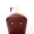 Louis Vuitton Alma BB Epi Leather 2Way Handbag in White x Burgundy M53589