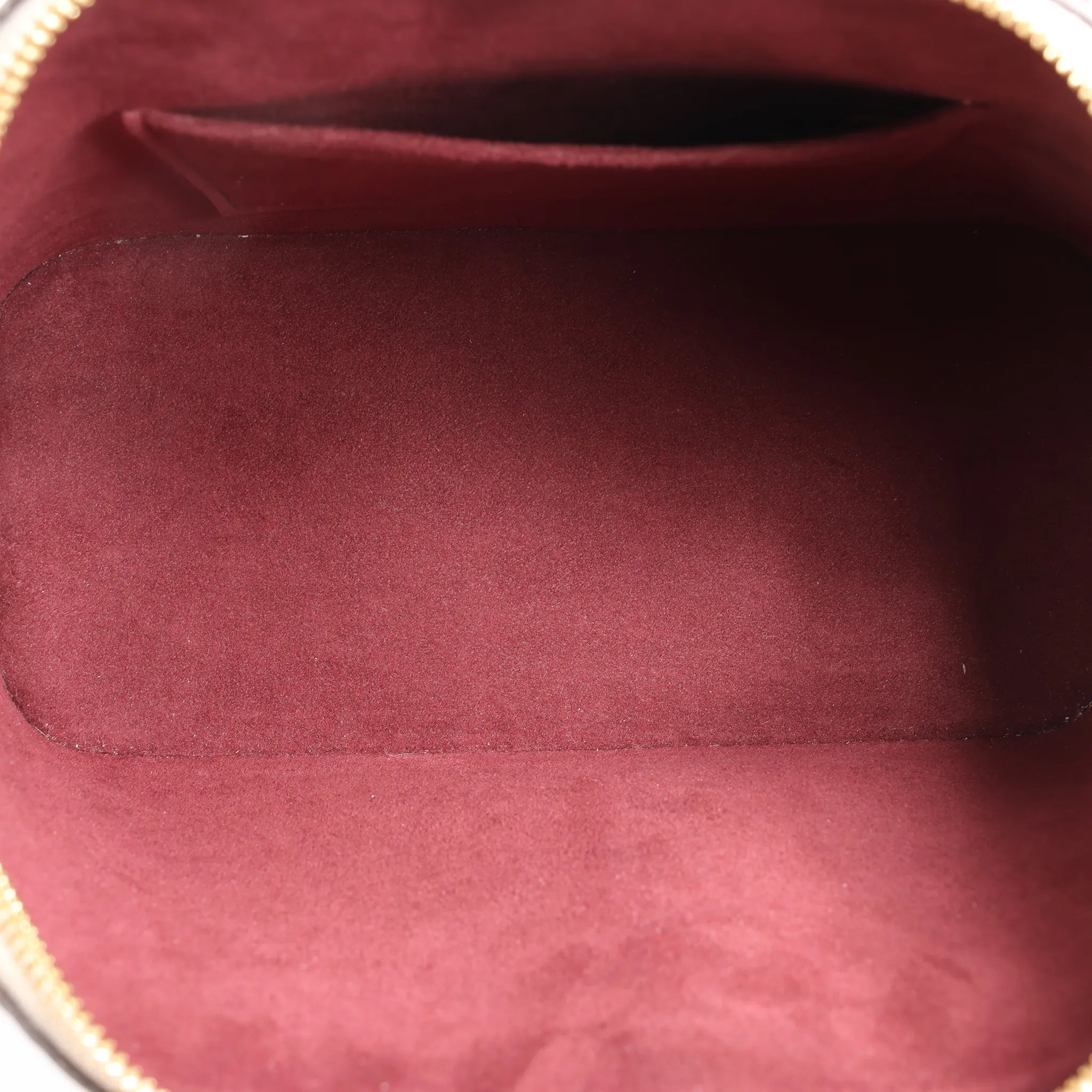 Louis Vuitton Alma BB Epi Leather 2Way Handbag in White x Burgundy M53589