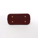 Louis Vuitton Alma BB Epi Leather 2Way Handbag in White x Burgundy M53589