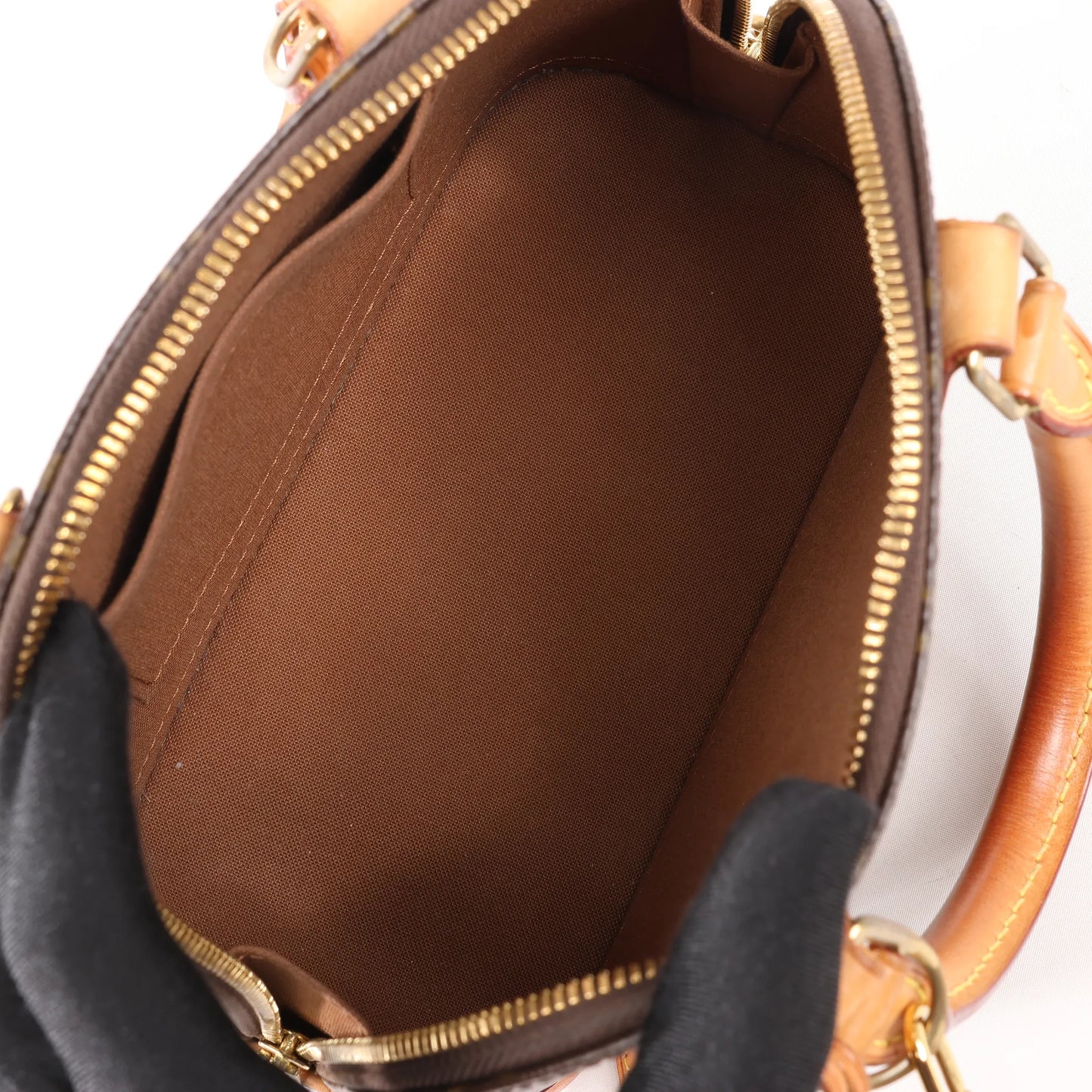 Louis Vuitton Alma BB Monogram Canvas 2Way Handbag in Brown M53152