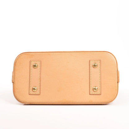 Louis Vuitton Alma BB Monogram Canvas 2Way Handbag in Brown M53152