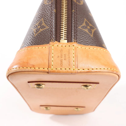 Louis Vuitton Alma BB Monogram Canvas 2Way Handbag in Brown M53152