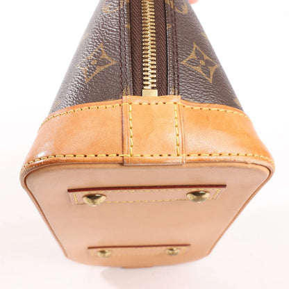 Louis Vuitton Alma BB Monogram Canvas 2Way Handbag in Brown M53152