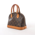 Louis Vuitton Alma BB Monogram Canvas 2Way Handbag in Brown M53152