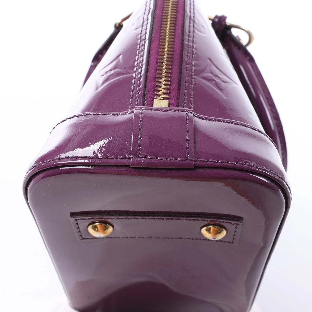 Louis Vuitton Alma BB Monogram Vernis Handbag in Purple