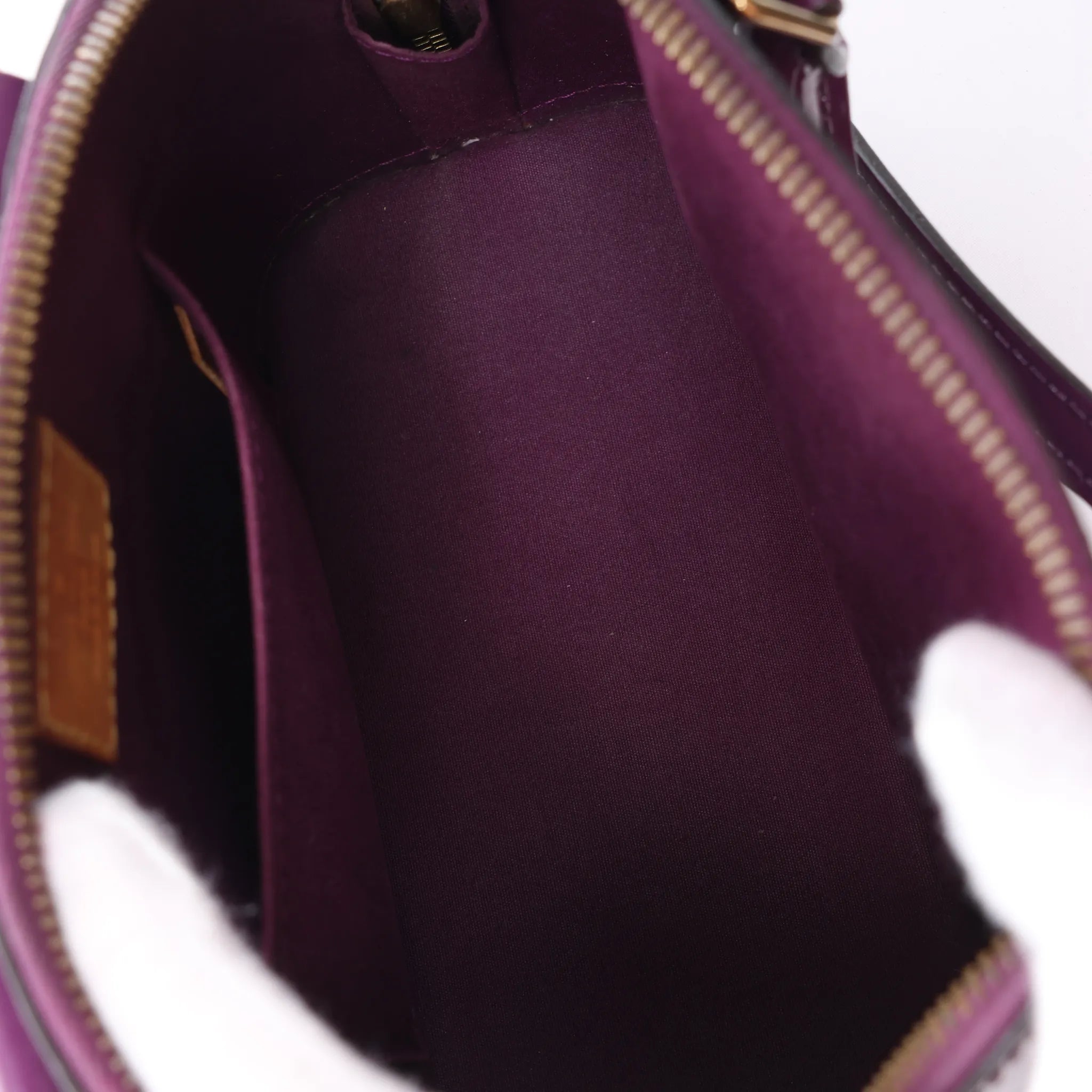 Louis Vuitton Alma BB Monogram Vernis Handbag in Purple