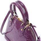 Louis Vuitton Alma BB Monogram Vernis Handbag in Purple
