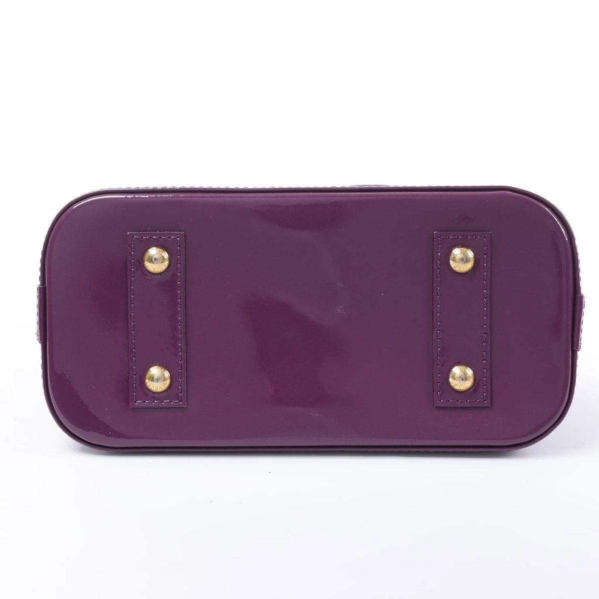 Louis Vuitton Alma BB Monogram Vernis Handbag in Purple