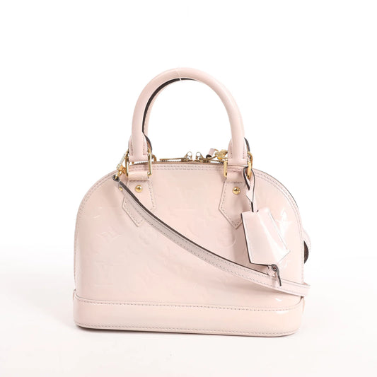 Louis Vuitton Alma BB Monogram Vernis 2-Wege-Handtasche in Rosa M50415