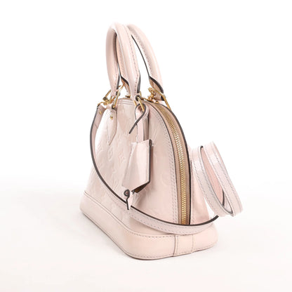 Louis Vuitton Alma BB Monogram Vernis 2-Wege-Handtasche in Rosa M50415
