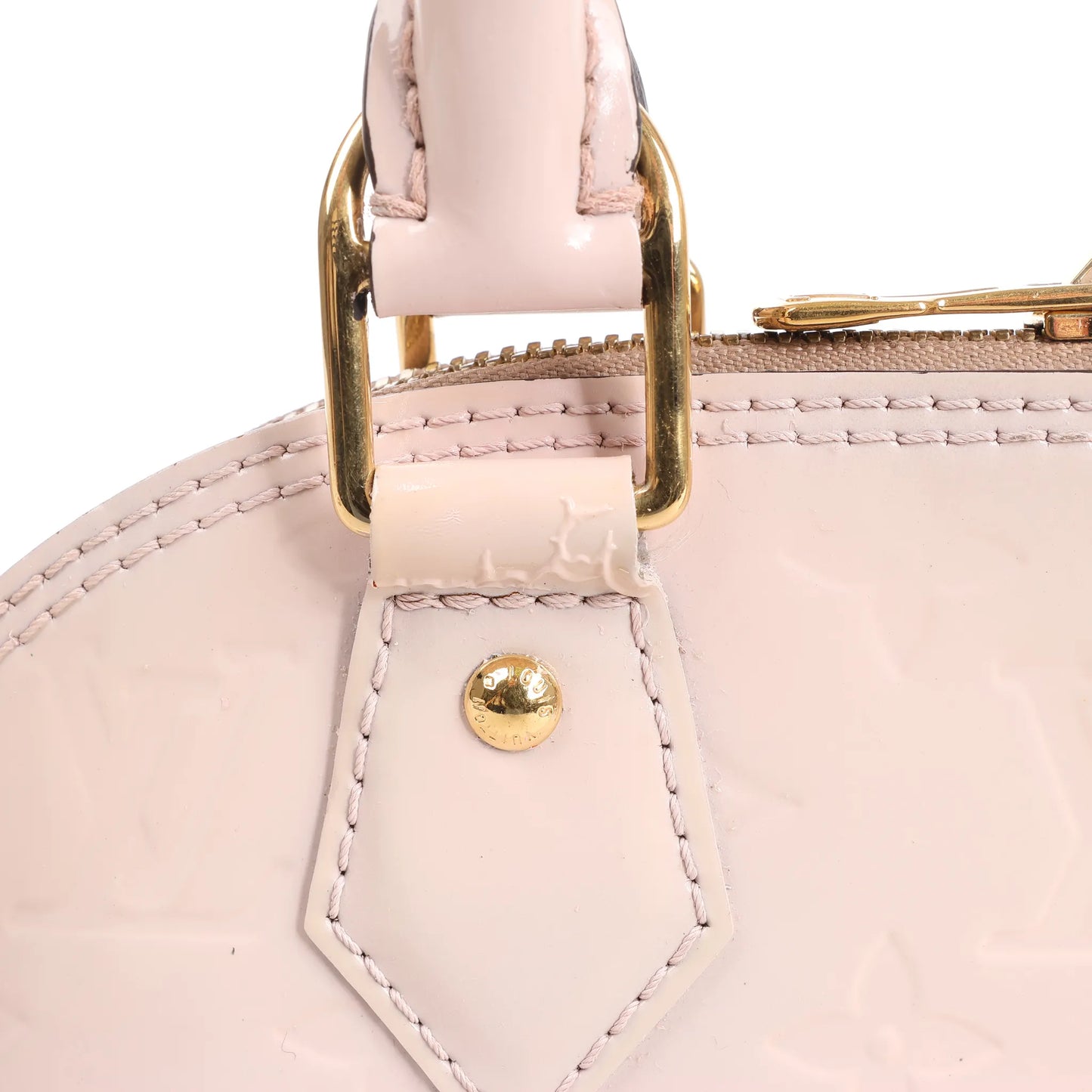 Louis Vuitton Alma BB Monogram Vernis 2-Wege-Handtasche in Rosa M50415