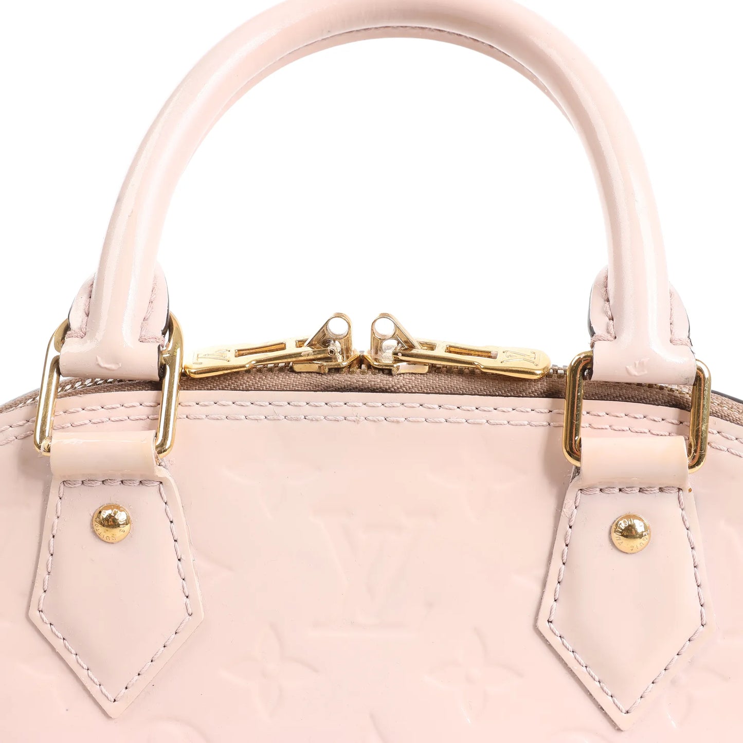 Louis Vuitton Alma BB Monogram Vernis 2-Wege-Handtasche in Rosa M50415