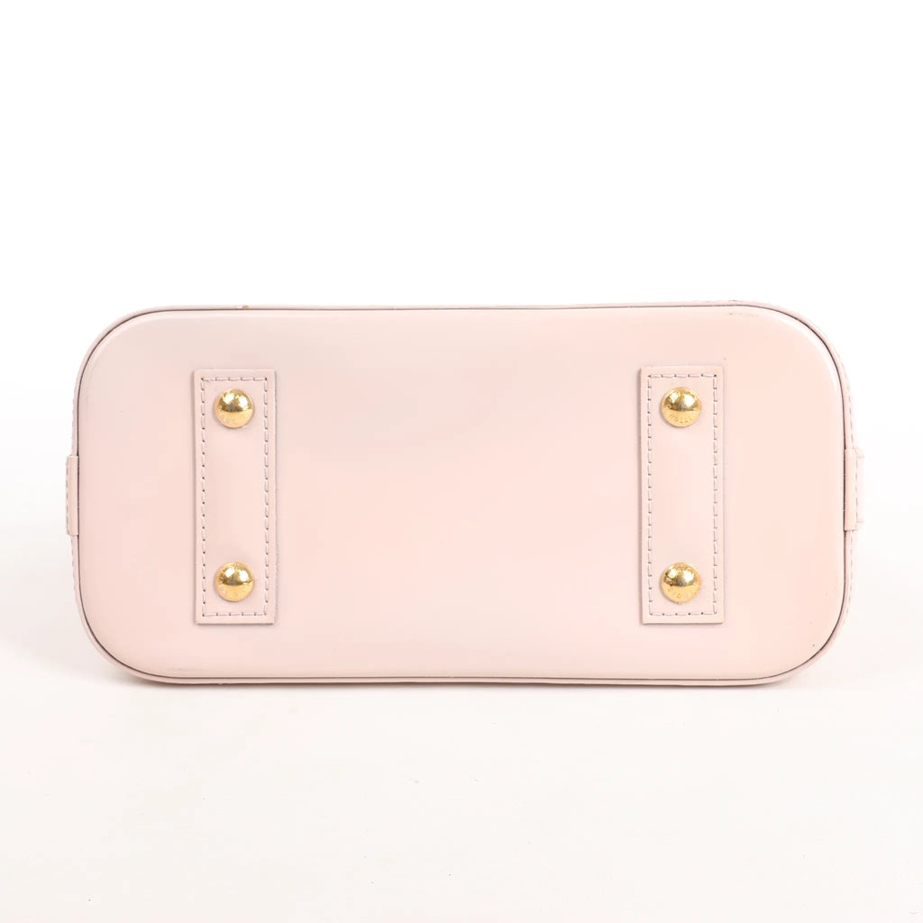 Louis Vuitton Alma BB Monogram Vernis 2Way Handbag in Pink M50415