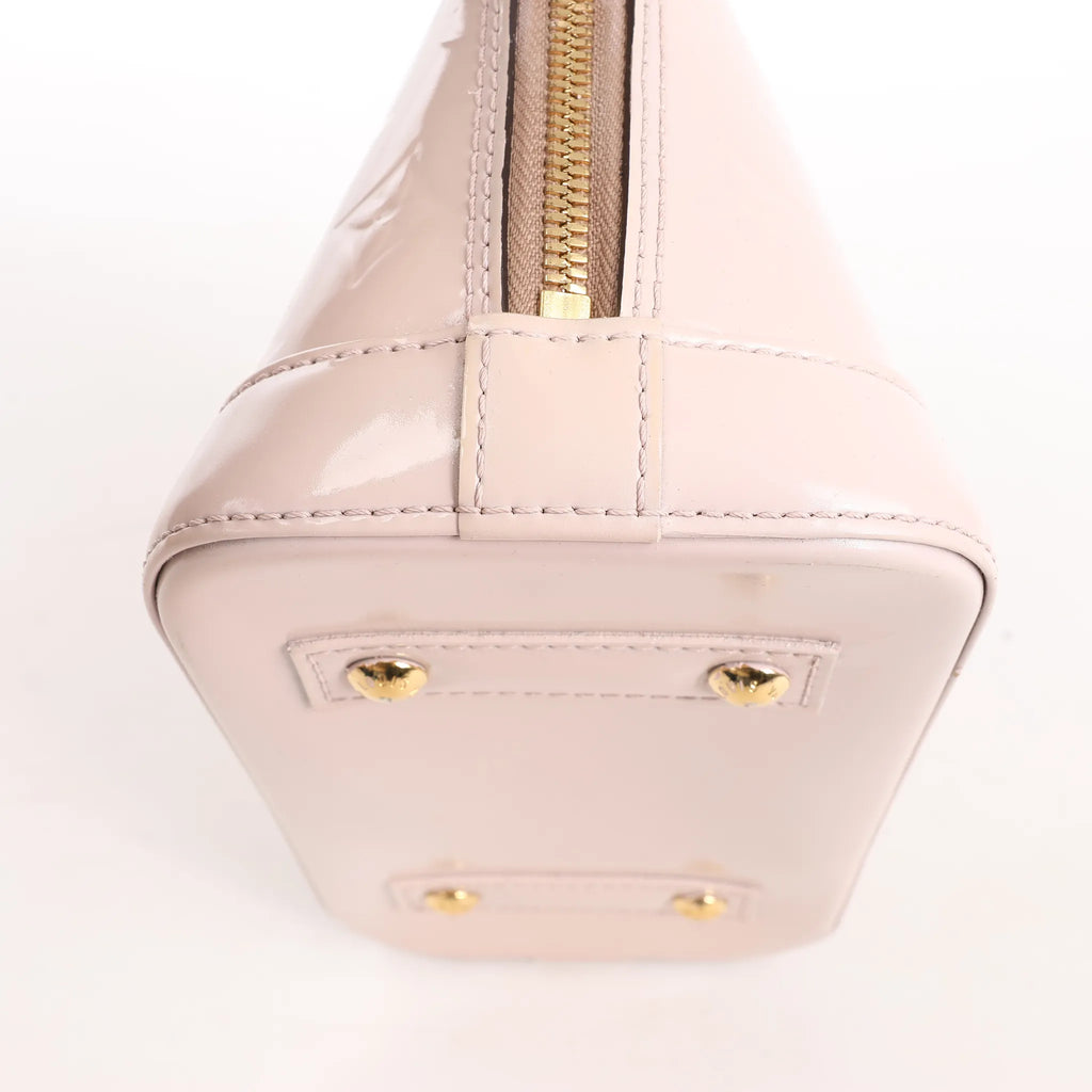 Louis Vuitton Alma BB Monogram Vernis 2Way Handbag in Pink M50415
