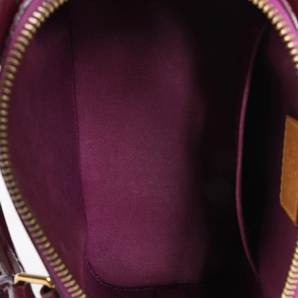 Louis Vuitton Alma BB Monogram Vernis 2Way Handbag in Purple M50565