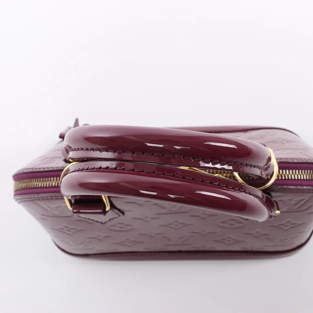 Louis Vuitton Alma BB Monogram Vernis 2Way Handbag in Purple M50565