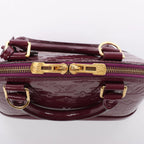 Louis Vuitton Alma BB Monogram Vernis 2Way Handbag in Purple M50565