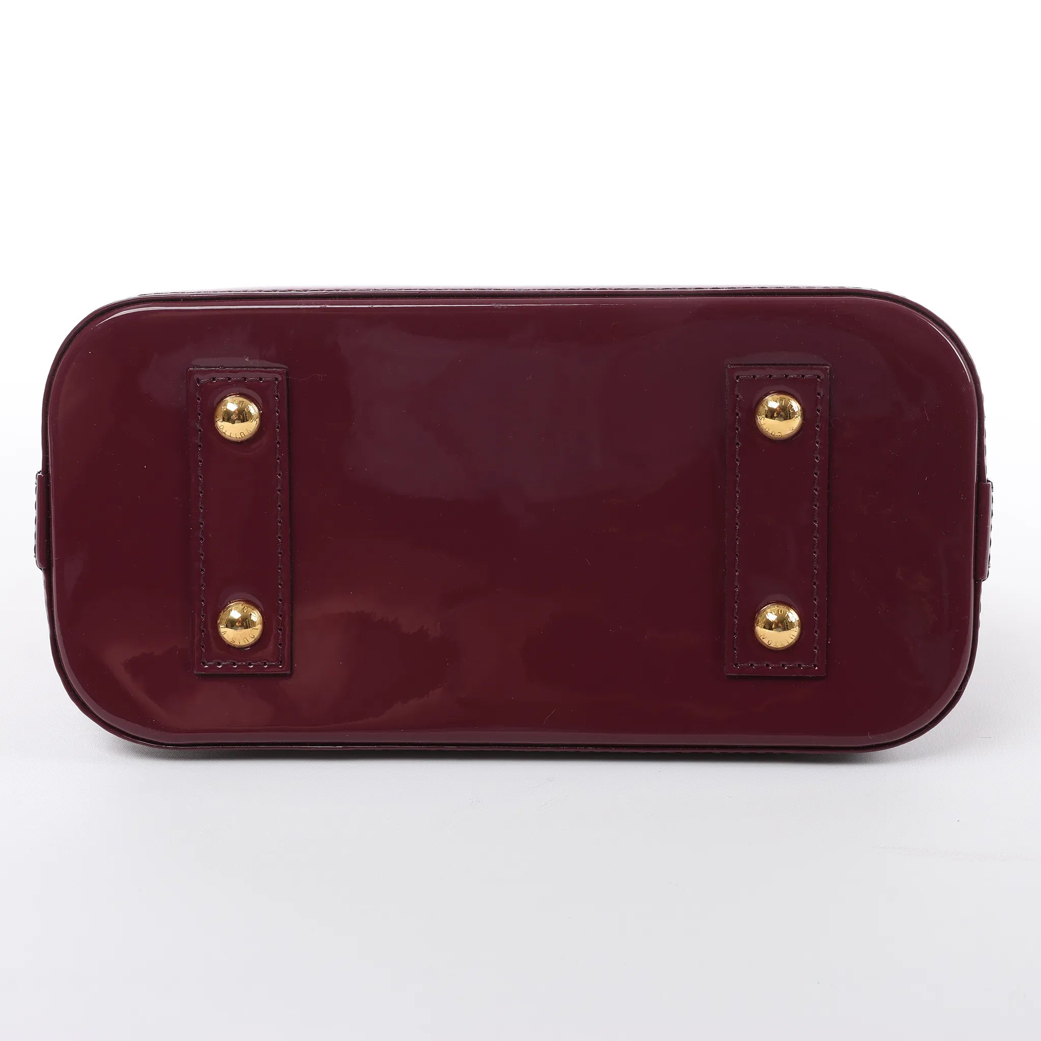 Louis Vuitton Alma BB Monogram Vernis 2Way Handbag in Purple M50565