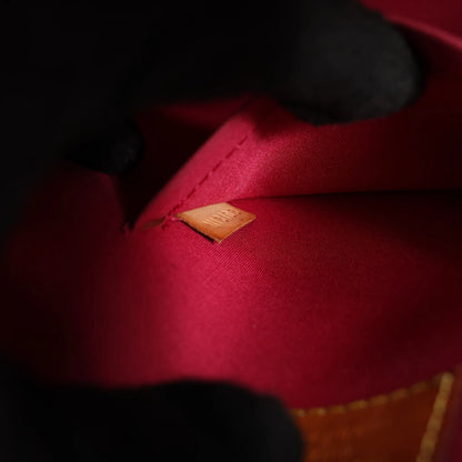 Louis Vuitton Alma BB Monogram Vernis 2Way Handbag in Red M90174