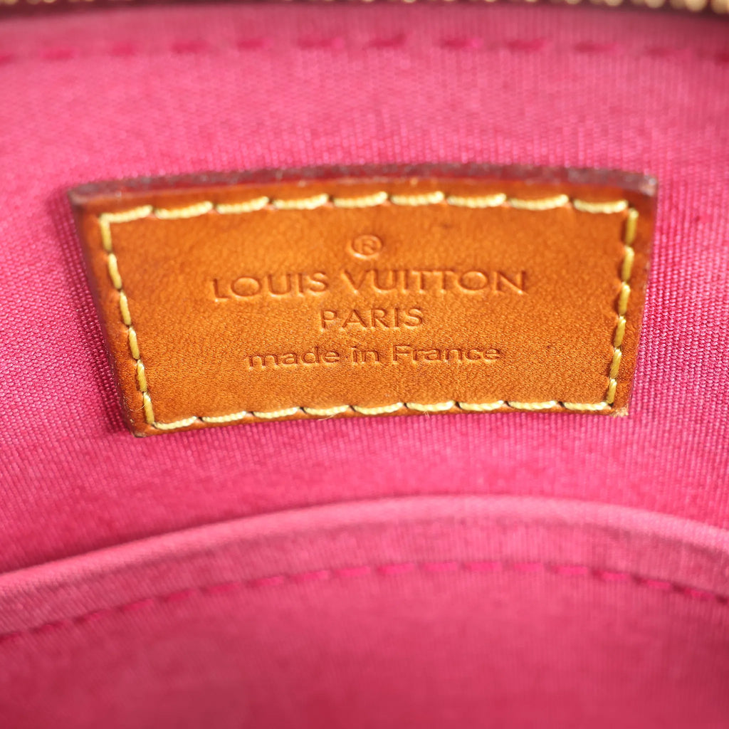 Louis Vuitton Alma BB Monogram Vernis 2Way Handbag in Red M90174