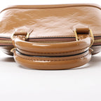 Louis Vuitton Alma BB Monogram Vernis 2Way Handbag in Brown M91585