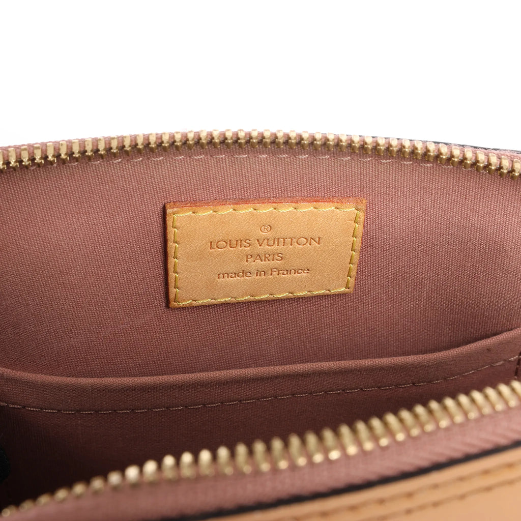 Louis Vuitton Alma BB Monogram Vernis 2Way Handbag in Brown M91585