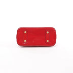Louis Vuitton Alma BB Monogram Vernis 2Way Handbag in Red M91606