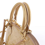 Louis Vuitton Alma BB Monogram Vernis 2Way Handbag in Gold M91677