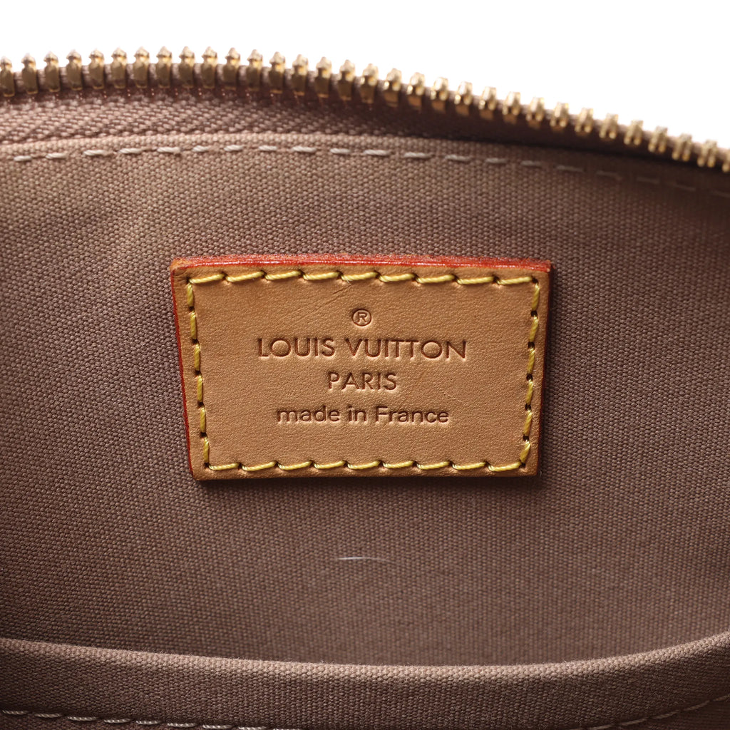 Louis Vuitton Alma BB Monogram Vernis 2Way Handbag in Gold M91677