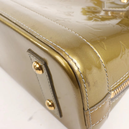 Louis Vuitton Alma BB Monogram Vernis 2Way Handbag in Gold M91677