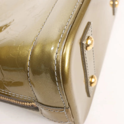 Louis Vuitton Alma BB Monogram Vernis 2Way Handbag in Gold M91677