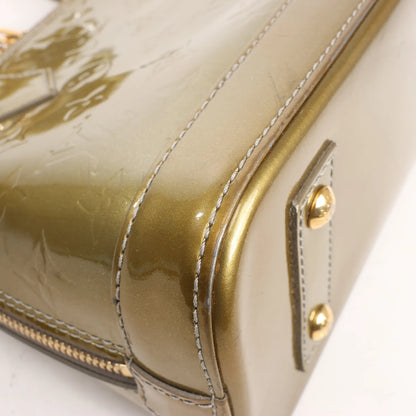 Louis Vuitton Alma BB Monogram Vernis 2Way Handbag in Gold M91677