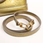 Louis Vuitton Alma BB Monogram Vernis 2Way Handbag in Gold M91677