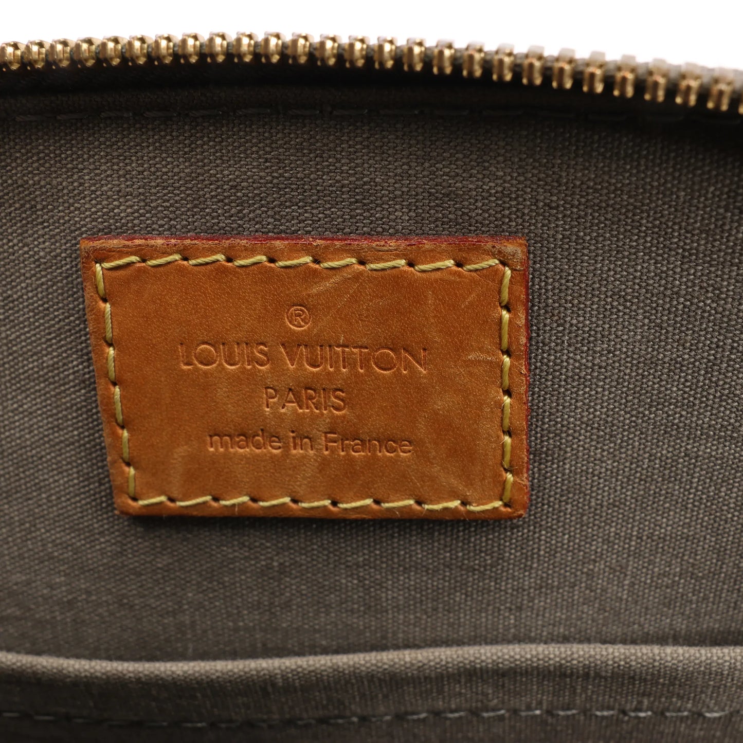 Louis Vuitton Alma BB Monogram Vernis 2Way Handbag in Gold M91677