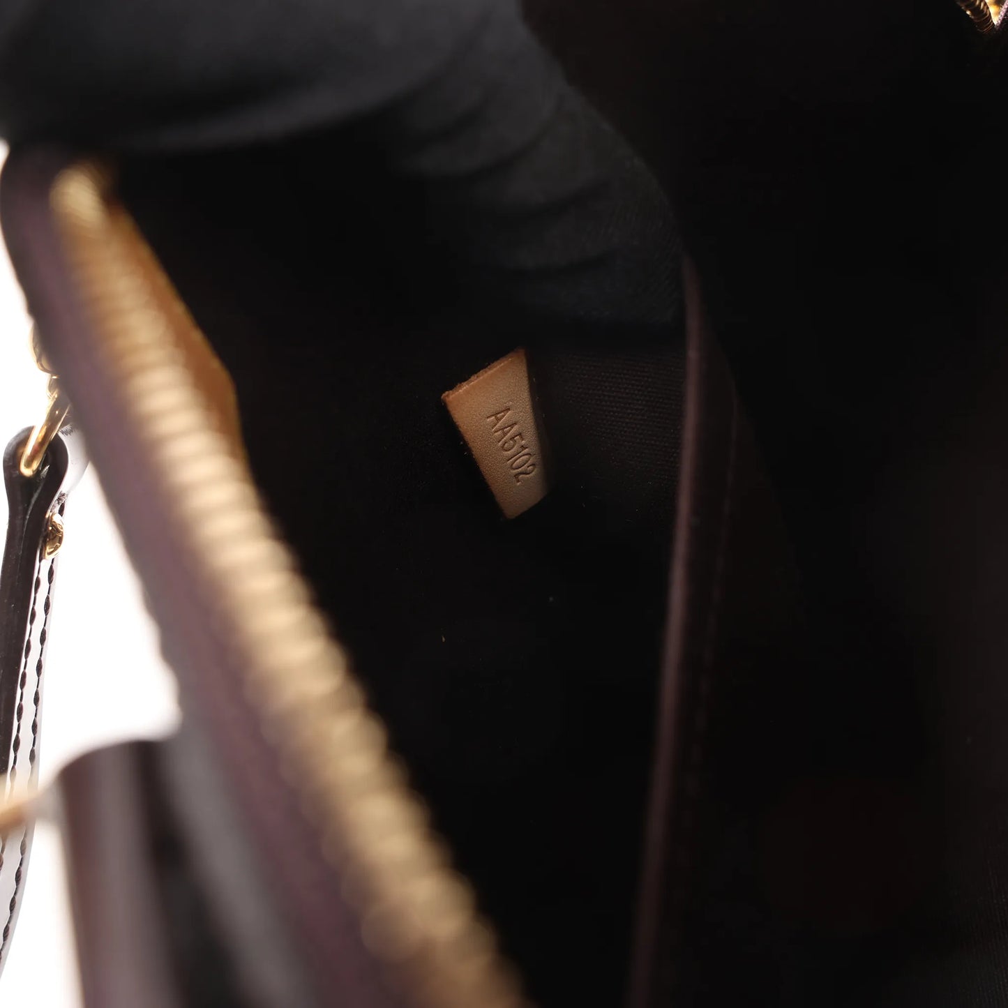 Louis Vuitton Alma BB Monogram Vernis Leather Handbag in Dark Purple M91678