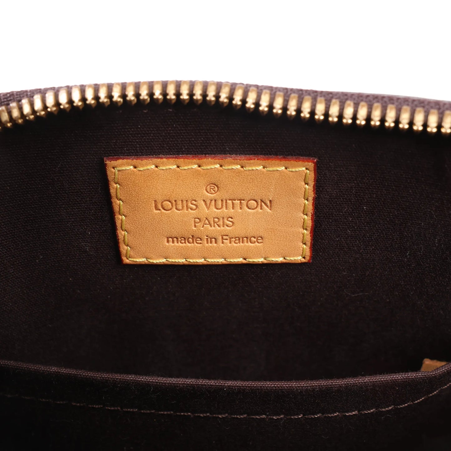 Louis Vuitton Alma BB Monogram Vernis Leather Handbag in Dark Purple M91678