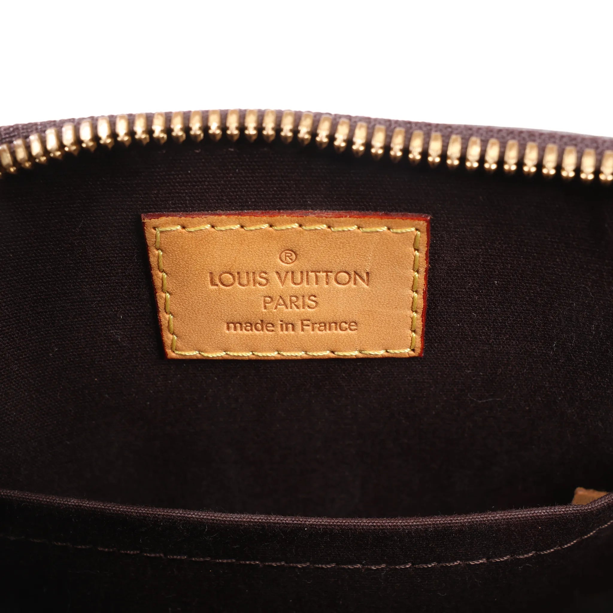 Louis Vuitton Alma BB Monogram Vernis Leather Handbag in Dark Purple M91678