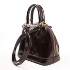 Louis Vuitton Alma BB Monogram Vernis Leather Handbag in Dark Purple M91678
