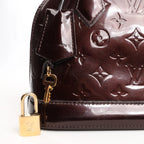 Louis Vuitton Alma BB Monogram Vernis Leather Handbag in Dark Purple M91678