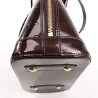 Louis Vuitton Alma BB Monogram Vernis Leather Handbag in Dark Purple M91678